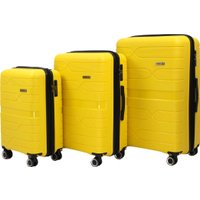 Комплект чемоданов Pride РР-204 (3шт, желтый)
