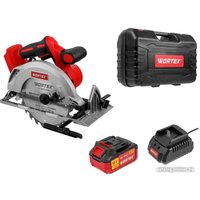 Дисковая (циркулярная) пила Wortex CCS 1819-1 1329533 (с 1-м АКБ, кейс)