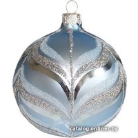 Елочная игрушка Орбитал Шар Д-376 200-074-2 (8см, голубой матовый)