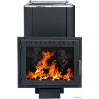 Банная печь Сибирь 18 конвекционная с панорамной дверцей