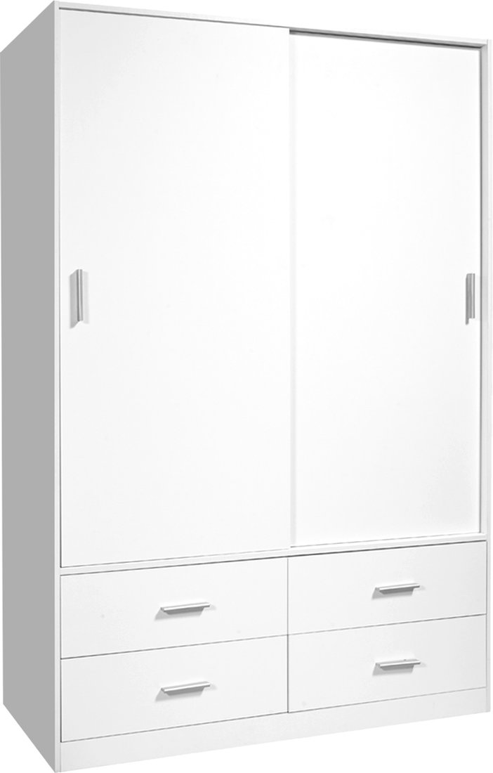 

Шкаф-купе ФорестДекоГрупп ГН 003-04 (белый матовый)