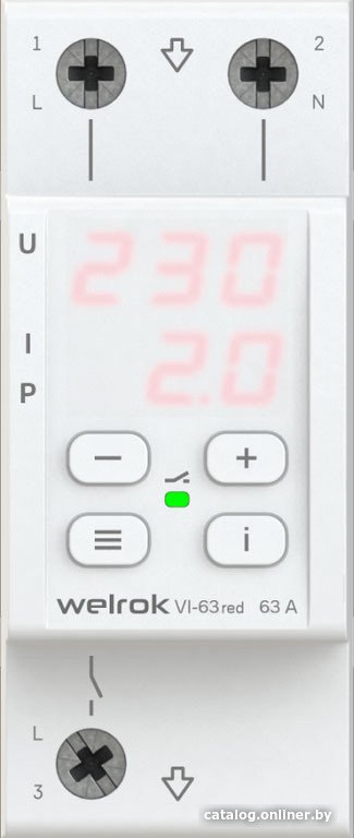 Реле напряжения Welrok VI-63 (Red)