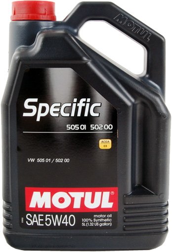

Моторное масло Motul Specific 505 01 502 00 505 00 5W-40 5л