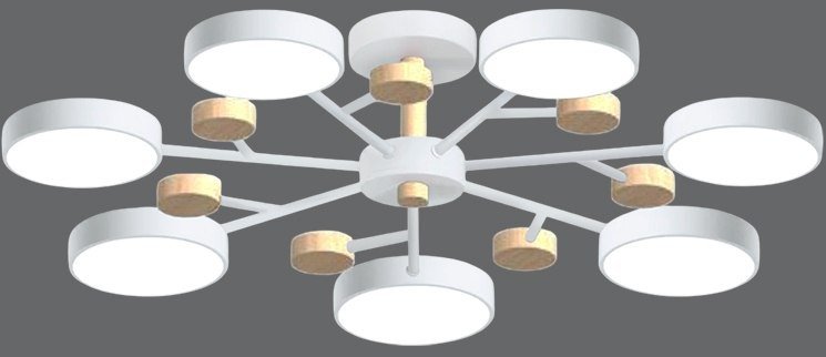 Припотолочная люстра LED4U L3205-800 WH