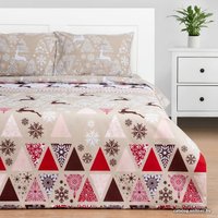 2-спальный комплект постельного белья Этель Новогодний пэчворк 7787722