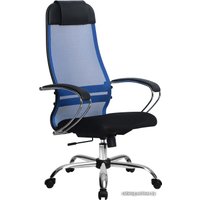 Офисное кресло Metta SU-1-BK Комплект 18, Ch ов/сечен (пластиковые ролики, синий)