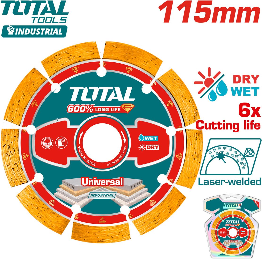 Отрезной диск алмазный  Total TAC2171151