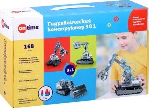 Конструктор On Time Бульдозер грейферный ковш автовышка 3 в 1 45138
