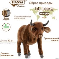 Классическая игрушка Hansa Сreation Бык коричневый 5829 (30 см)