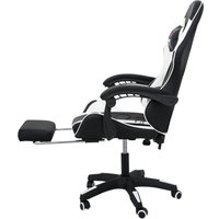 Игровое (геймерское) кресло Calviano 1590 (PU, черный/белый)