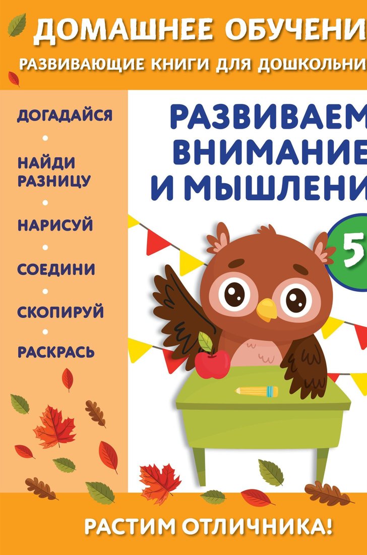 

Книга издательства Эксмо. Развиваем внимание и мышление. Для детей от 5 лет (Беркай Динч)