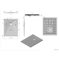 Душевой поддон Vincea VST-4SR8010A 100x80