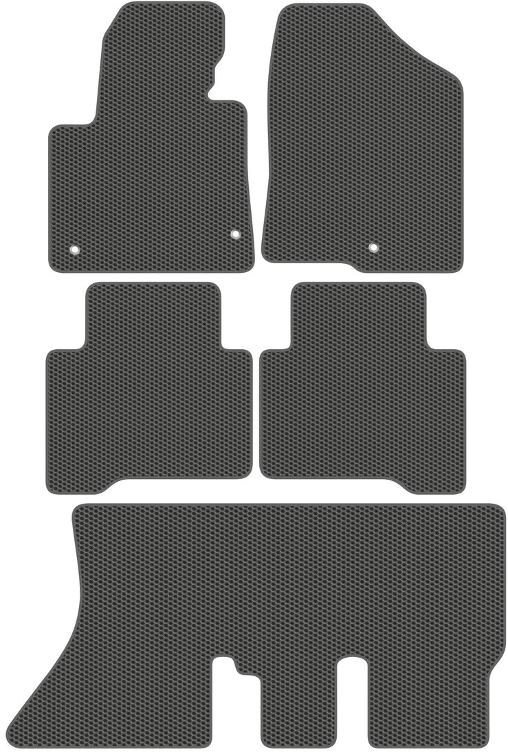 

Комплект ковриков для авто Alicosta Hyundai Grand Santa Fe I (suv / DM) +3 ряд 2013 - 2018 (серый)