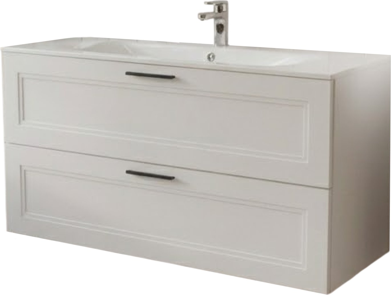 TERMINUS Тумба с умывальником Классик 120x62x45 с 2 ящиками CLA106201900301O (белый)