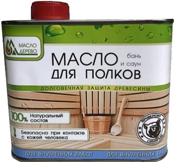 Масло & Дерево Для защиты полков бань и саун (1 л)