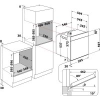 Электрический духовой шкаф Whirlpool WOI7A8FHT2SBA в Бресте