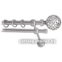 Карниз для штор Lm Decor Ажур 095 2р гладкий (сатин, 3м)
