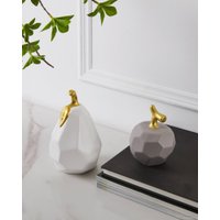 Статуэтка Eglo Vallee Яблоко 427003 (керамика, серый/матовая латунь)