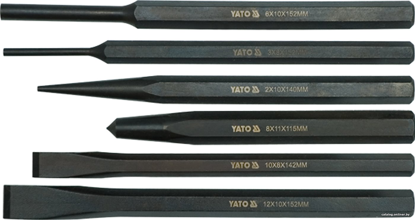 Набор зубил Yato YT-4712 (6 предметов)