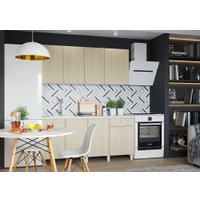 Готовая кухня Горизонт Point 170 (белый/дуб ферара)