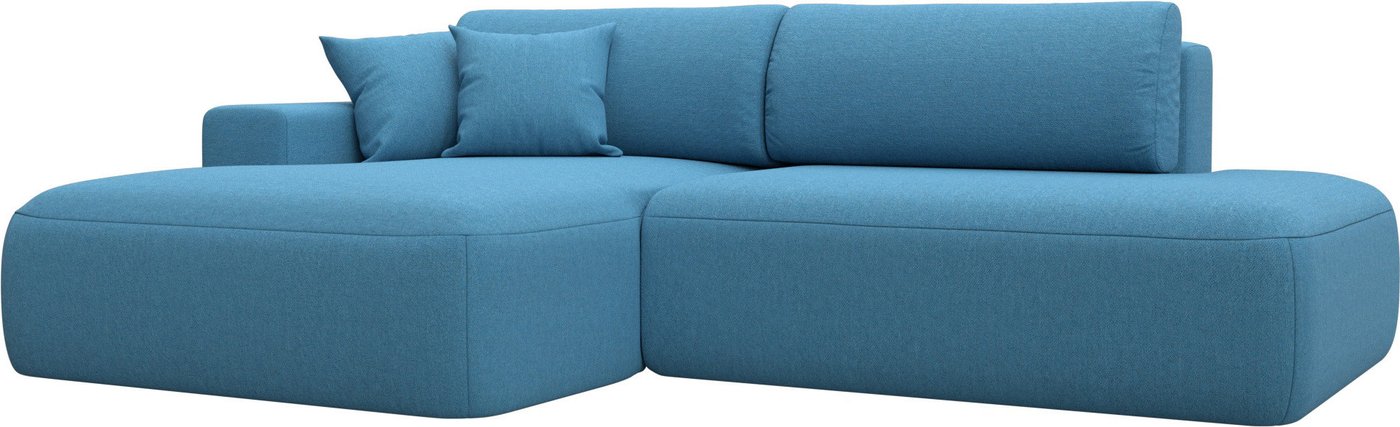 

Угловой диван Лига диванов Лига-036 НПБ Модерн левый 125473L (рогожка амур голубой)