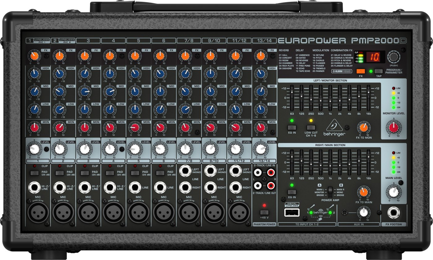 

Микшерный пульт Behringer EuroPower PMP2000D