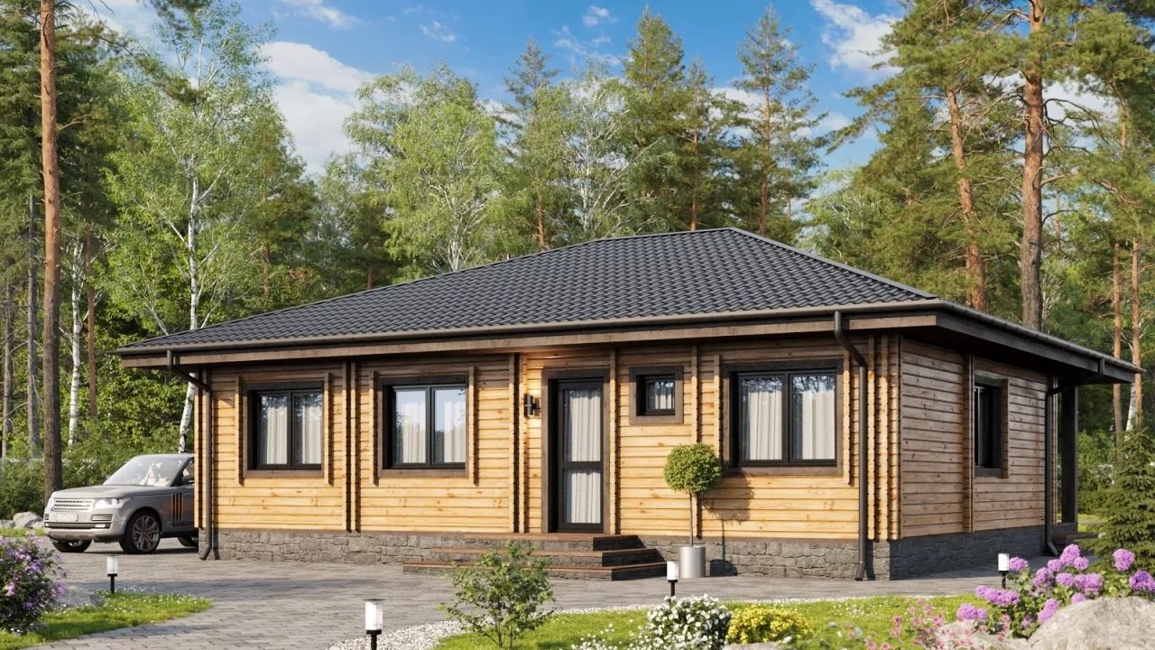 Дом Woods из бруса Береза New