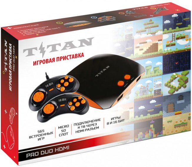 

Игровая приставка Titan Pro Duo HDMI 565 игр