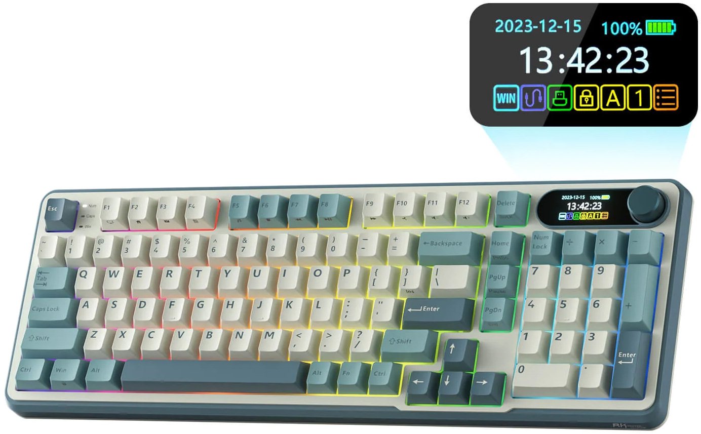 

Клавиатура Royal Kludge RK-S98 RGB Sky Blue (RK Pale Green)