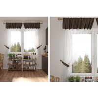 Комплект штор Legrand Софт-Вуаль 1.35x1.6 м 58091389 (2шт, трюфель)