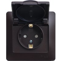 Розетка Schneider Electric Glossa GSL000846 (шоколад)