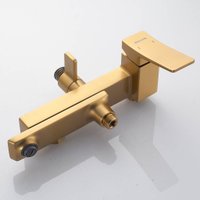 Душевая система  Shevanik S4436G (золотой сатин)