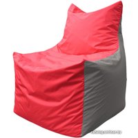 Кресло-мешок Flagman Фокс Ф2.1-173 (красный/серый)