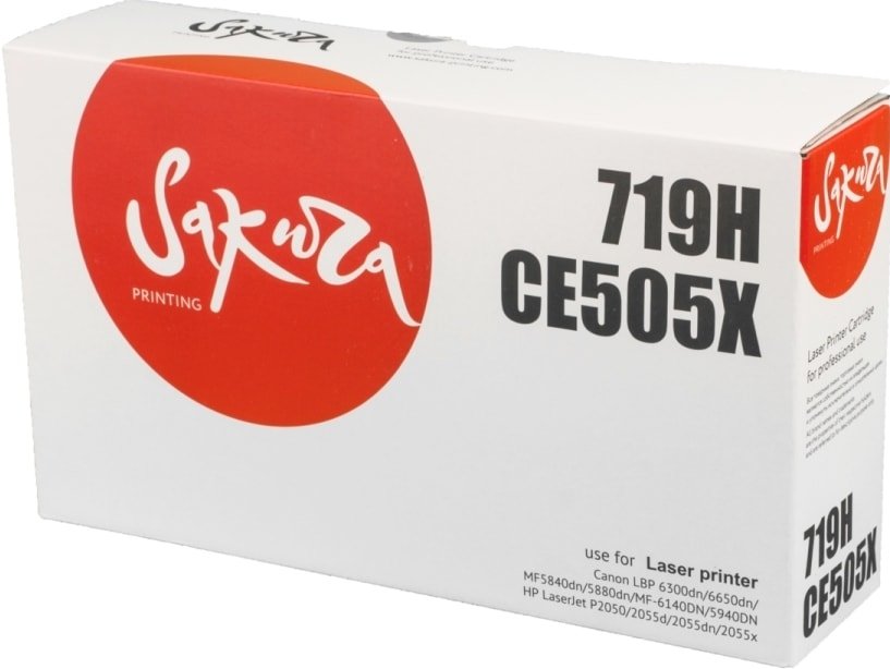

Картридж Sakura Printing SACRG719H/CE505X (аналог HP CRG719H/CE505X)
