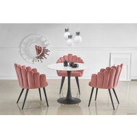 Кухонный стол Halmar Ambrosio 90x90 (мрамор/черный)