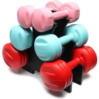 Гантельный ряд AMETIST Fitnes Composit 12 кг с подставкой (2x1кг, 2x2кг, 2x3кг)