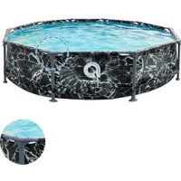 Каркасный бассейн Avenli 12015V55 (305x76, черный мрамор)