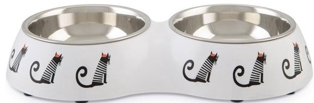 

Двойная миска Beeztees Double Muzy 650741 (белый с принтом)