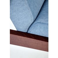 Диван Halmar Milano 2S tap. Castel 74 (синий/орех)