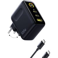 Сетевое зарядное Baseus PicoGo AE21 Fast Charger 2C+U 100W EU E0121B00