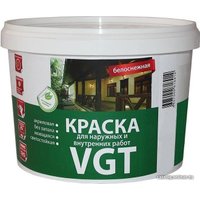 Краска VGT Для наружн/внутр. работ Моющаяся ВД-АК-1180 1.5 кг (белоснежный)