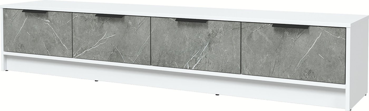 

Тумба Интерлиния ТВ Концепт КТ-ТВ4-35 Глосс (белый платинум/керамика)