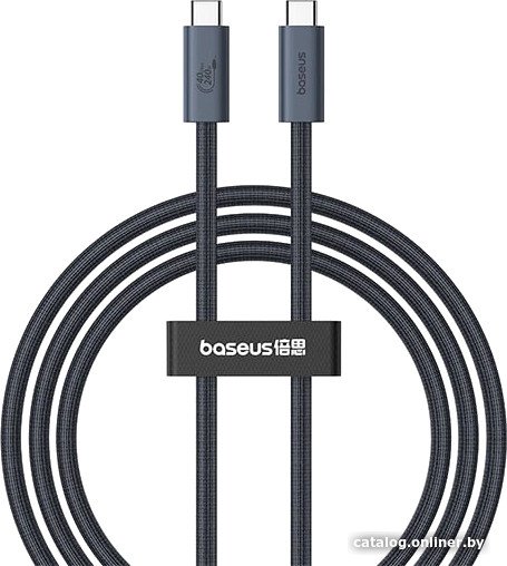 Кабель Baseus Flash Series 2 USB4 Full Featured Data Cable 240W USB Type-C - USB Type-C (1 м, черный)