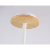 Люстра средней высоты Ambrella light Traditional TR80166/6 WH/LWD (белый/светлое дерево)