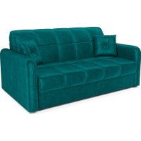 Диван Мебель-АРС Аккордеон Свег НПБ 155x200 (бархат сине-зеленый Star Velvet 43 Black Green)