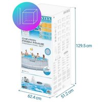 Каркасный бассейн Intex Prism Frame Chevron 26746 (488х122)