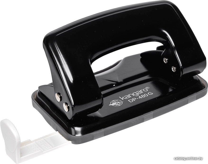 Дырокол Kangaro DP-480G 12 л (черный)