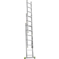 Лестница-стремянка Новая высота NV 223 алюминиевая трёхсекционная 3x7 ступеней