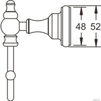Крючок для ванны Rose RG1121Q