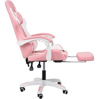Игровое (геймерское) кресло Calviano 1584 (PU, розовый/белый)